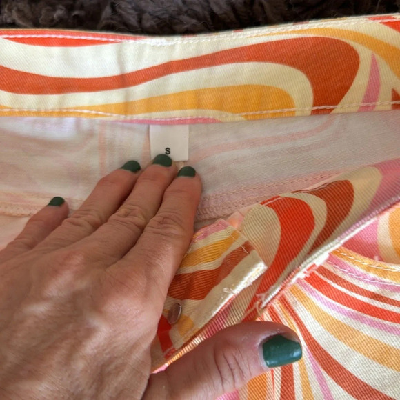 Groovy vintage style 1970’s orange jeans - Picture 3 of 8